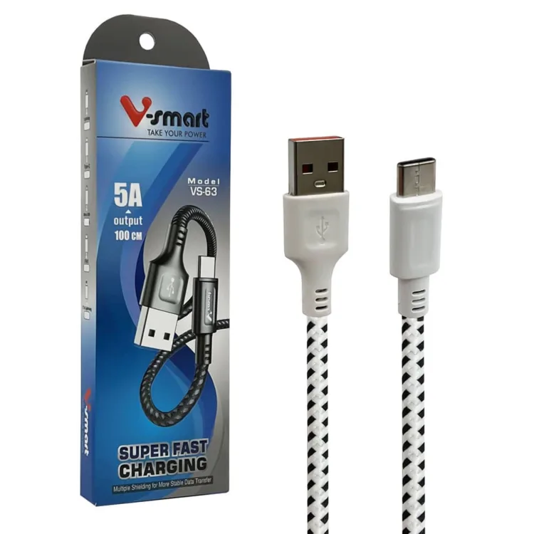 کابل تبدیل USB به USB-C وی اسمارت مدل VS-63 طول 1 متر